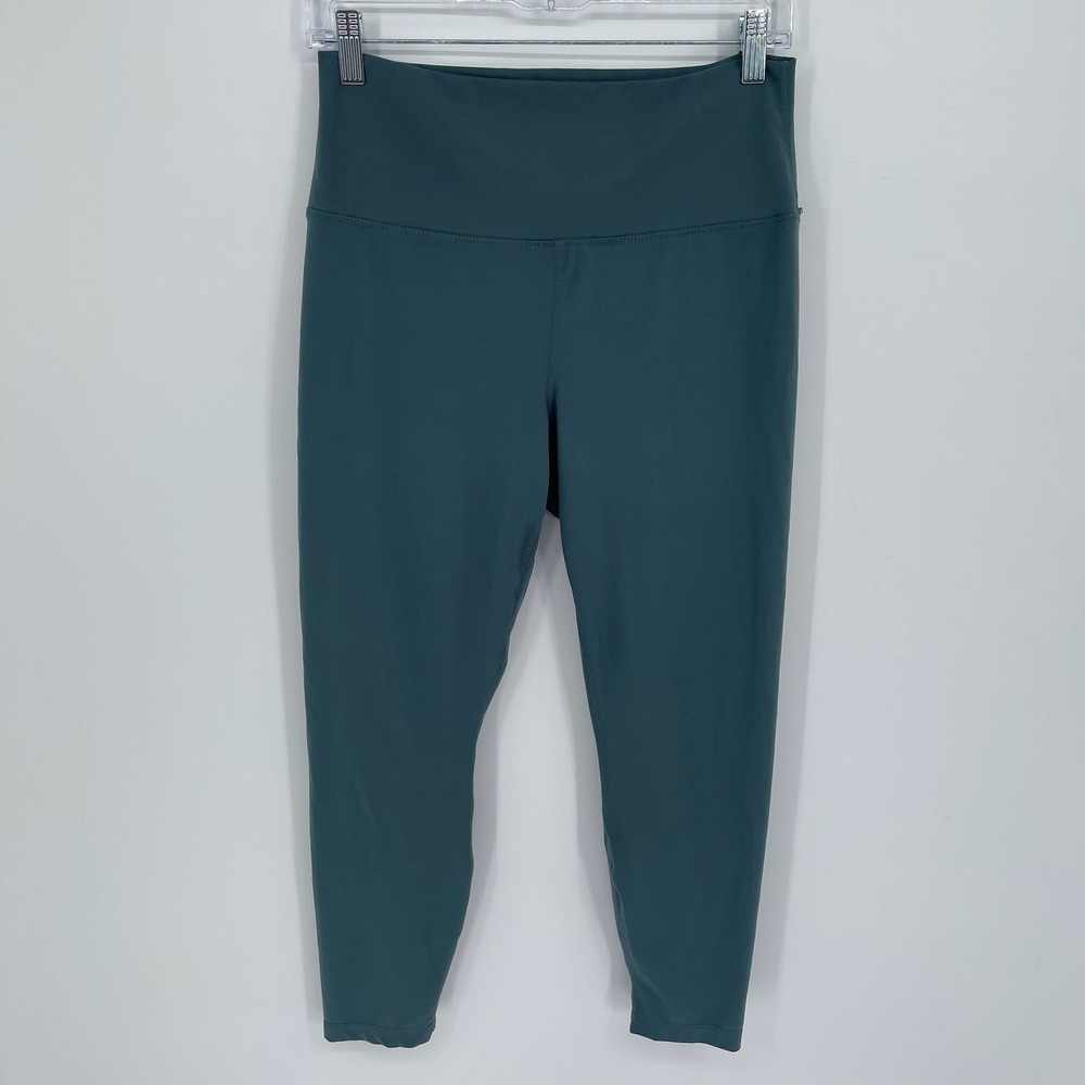 Yogalicious Women's Teal High Waisted Lux‎ Gym Workout Athletic Leggings Size XL